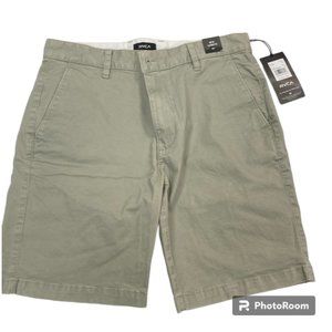 NWT RVCA Men's Mid-length Chino Shorts, Size 30